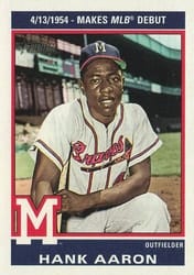 2025 Topps Heritage 1976 Retires Hank Aaron #76R-1 card