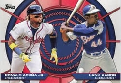 2025 Topps Dynamic Duos Hank Aaron / Ronald Acuña Jr. #DD-16 card
