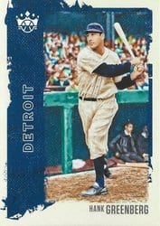2021 Panini Diamond Kings Base Set Hank Greenberg #8 card