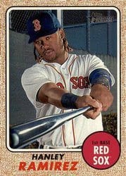 2017 Topps Heritage Base Set Hanley Ramirez #244 card