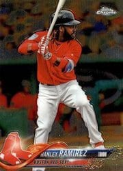 2018 Topps Chrome Base Set Hanley Ramirez #59 card