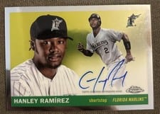 2025 Topps Chrome Platinum Autographs Hanley Ramírez #CPA-HR card
