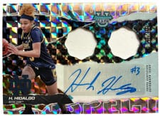 2024-25 Bowman's Best University Prospect Dual Relic Autographs Hannah Hidalgo #PDRA-HH card