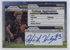 2024-25 Bowman University Chrome College Application Autographs Hannah Hidalgo #CAA-HH card
