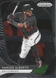 2020 Panini Prizm Base Set Hanser Alberto #110 card