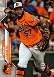2020 Topps Base Set Hanser Alberto #341 card