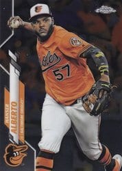 2020 Topps Chrome Base Set Hanser Alberto #79 card