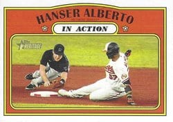 2021 Topps Heritage Base Set Hanser Alberto #128 card