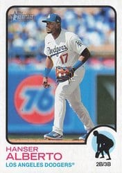 2022 Topps Heritage Base Set Hanser Alberto #567 card
