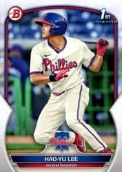 2023 Bowman Prospects Hao-Yu Lee #BP-52 card