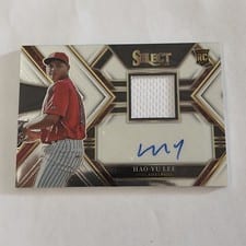 2023 Panini Select Rookie Jersey Autographs Hao-Yu Lee #PJA-HYL card