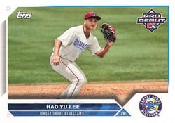 2023 Topps Pro Debut Base Set Hao Yu Lee #PD-116 card