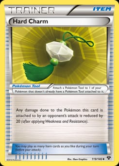 XY Hard Charm #119 card
