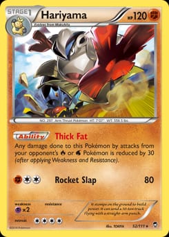 Furious Fists Hariyama #52 card