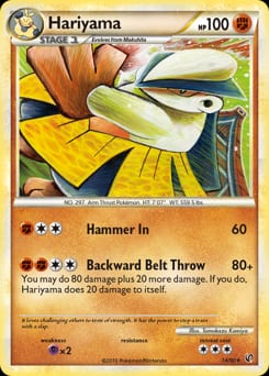 2010 HS—Undaunted Hariyama #14 card