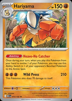Mega Evolution Hariyama #73 card