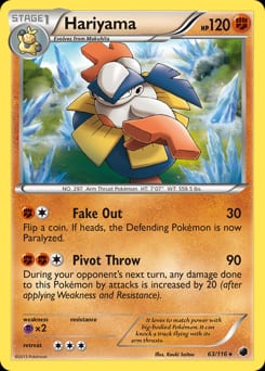 Plasma Freeze Hariyama #63 card