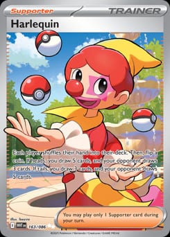 2025 White Flare Harlequin #163 card
