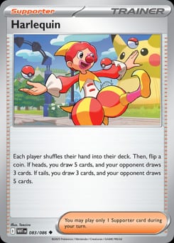 White Flare Harlequin #83 card