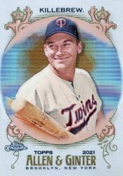 2021 Topps Allen & Ginter Chrome Base Set Harmon Killebrew #139 card