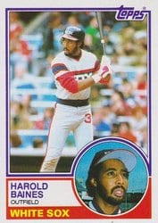 1983 Topps Base Set Harold Baines #177 card