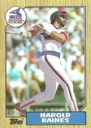 1987 Topps Base Set Harold Baines #772 card