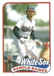 1989 Topps Base Set Harold Baines #585 card