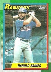 1990 Topps Base Set Harold Baines #345 card