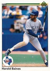 1990 Upper Deck Base Set Harold Baines #353 card