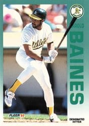 1992 Fleer Base Set Harold Baines #249 card