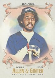 2021 Topps Allen & Ginter Base Set Harold Baines #334 card