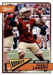 2018 Panini Classics Base Set Harold Landry #204 card
