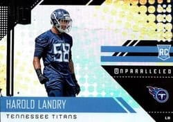 2018 Panini Unparalleled Base Set Harold Landry #204 card