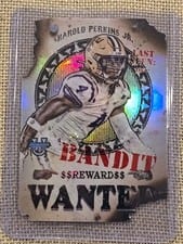 2024 Bowman University Best Gunslingers & Bandits Die-Cuts Set Harold Perkins Jr. #GB-2 card
