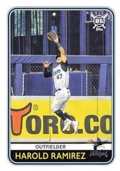 2020 Topps Big League Base Set Harold Ramirez #143 card