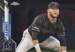 2020 Topps Chrome Base Set Harold Ramirez #106 card