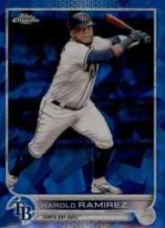 2022 Topps Chrome Update Sapphire Edition Base Set Harold Ramirez #US67 card