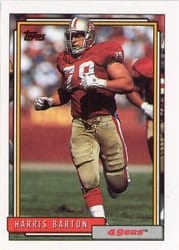 1992 Topps Base Set Harris Barton #103 card