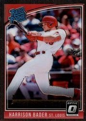 2018 Donruss Optic Base Set Harrison Bader #54 card