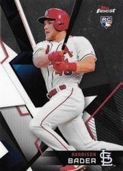 2018 Finest Base Set Harrison Bader #107 card