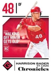 2018 Panini Chronicles Base Set Harrison Bader #43 card