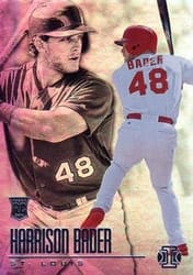 2018 Panini Chronicles Illusions Harrison Bader #27 card