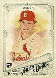 2018 Topps Allen & Ginter Base Set Harrison Bader #319 card