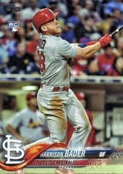 2018 Topps Base Set Harrison Bader #21 card