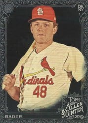 2019 Topps Allen & Ginter X Base Set Harrison Bader #286 card