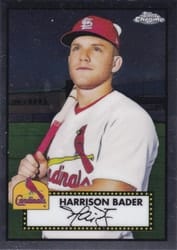 2021 Topps Chrome Platinum Anniversary Base Set Harrison Bader #278 card