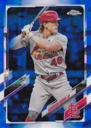 2021 Topps Chrome Sapphire Edition Base Set Harrison Bader #286 card