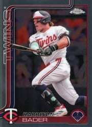 2025 Topps Chrome Base Set Harrison Bader #62 card