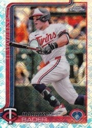 2025 Topps Chrome Logofractor Edition Base Set Harrison Bader #62 card