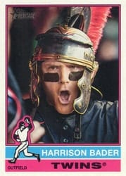2025 Topps Heritage Base Set Harrison Bader #707c card